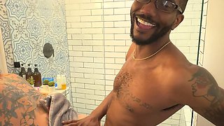 Behind the Scenes!! Psilo Siren & Matt Fuck in the Morning While They Are Brushing Their Teeth!!