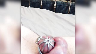 Denied a Real Orgasm!! Viagra in Chastity - slave challenge (Hands Free Cum)