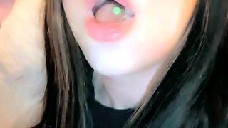 Teen takes several amateur facials