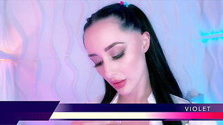 Violet Voss Drops By the Swallow Salon to Give an Amazing Blowjob