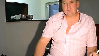 Natural milf in nylons at a sex casting