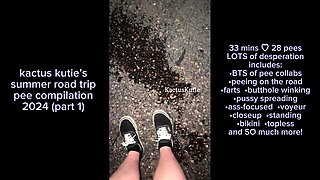 Summer Road Trip Pee Compilation Part 1