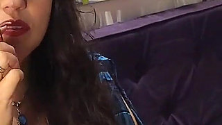 Lilli Smoking a Nicaraguan Cigar