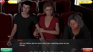 Hot Indian Wife Cuckolded in Public Theatre - Big Tits Teen Fucks Old Man