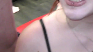 Cute Pink Teen Girl From the UK Is Ready for Her First Bukkake Party