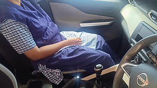 Uniform College Girl Car Sex with Step Father Part 3