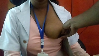 The doctor quenched the thirst of the patient.