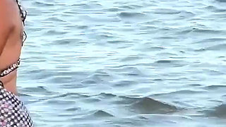 Curvy Young MILF Skinny Dipping in October