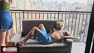 Agatha in Hubby Arranged to Play Ball with Her Friends, but the MILF Had Two More Interesting Balls to Enter the Field