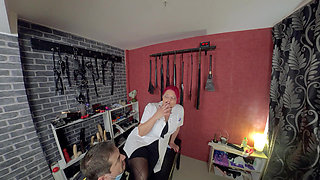 Goddess Andreea's Smoking Fetish: Human Ashtray Slave Submission