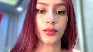 Great Big Boobs On Masturbating Redhead