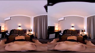 Asian horny babe VR porn