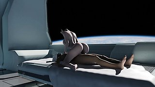Hot japanese babe gets fucked hard on orbital space station