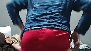 Sexy Red Satin Shorts