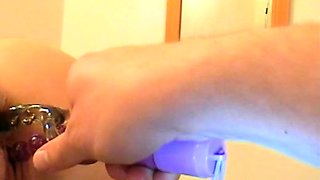 Gaping ass fetish toying from clit pumped anal booty slut