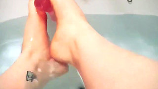 Super Wet Feet POV Footjob
