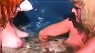 Two Lesbians Do Cunnilingus In The Hot Tub