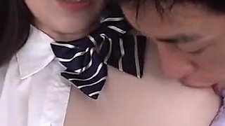 Grown-up Beauty Who Still Looks Stunning in a College Uniform