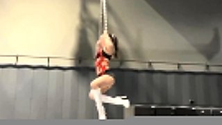 Small tit brunette banged on the floor