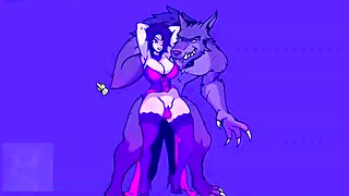 Cartoon monster fuck, elf girl, cartoon monster