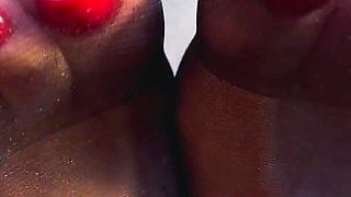 Sounding Your Cock with My Feet in Your Face