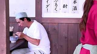 Small titted Asian deep nub and ass fuck