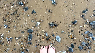 Barefoot Walking on the Beach Sfw