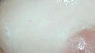 Wet Milky Tits with Hairs on Areolas