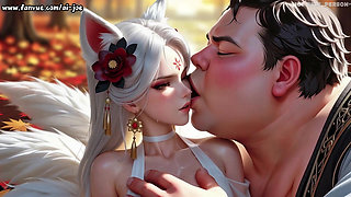 The cute little fox girl, do you like her? By the big fat guy... Episode Two AI-generated