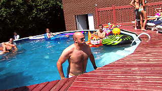 The Pool Party That Turns Into a Full Orgy Fast