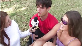 Watch cunning Ayana Angel and Little Romeo's dirt