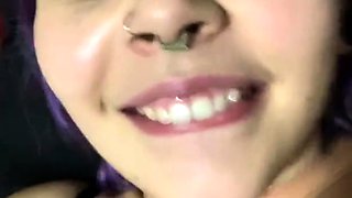 Cute curly brunette solo webcam masturbation