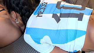 Lesbian Strap-on Makes Kore Fox Squirt - Then Nico Joins the Teen Brunettes
