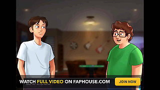 Summertime saga: naughty slutty cougar MILF and two guys ep 180