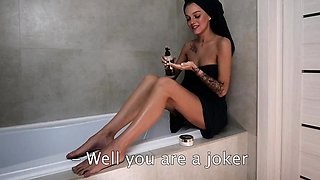 Deep blowjob after shower and sperm instead of cream