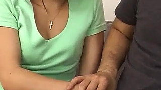 Cute skinny Japan teen Ganki with hairy pussy fucked