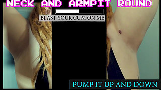 The jerk off to my neck armpits and boobies game jerk it