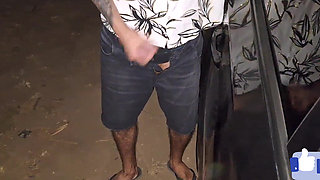 Cuckold Leaves Wife with Her Butt Exposed at the Car Window to Strangers in Public!