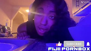 Step Daughter Fucks Annoying Step Dad in Kitchen - Big Black Dick Doggy Style