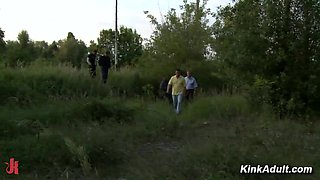 European Outdoor Gangbang Fever