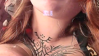 This Naughty Redhead Squirts Right in Your Face - French Amateur Video: Female Ejaculation, Trampling, Hairy
