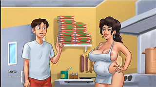 Summertime Saga Gameplay Maria Threesome and Gets Pregnant
