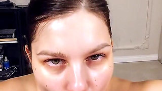 Hot Slow Amazing Blowjob Ends in Oral Creampie