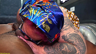 Extreme Fat Tattooed Granny Ass Fucked in Driving Bus