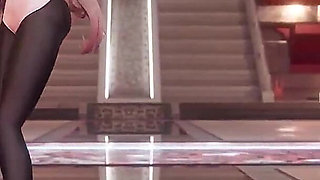 [mmd] Marionette Erotic Uniform Black Stockings