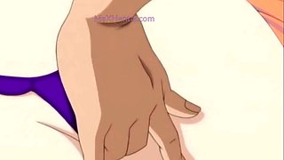 Fingering her Hairy Pussy (Hentai)