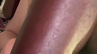 Hot White Girl Enjoy Riding Big Black Cock MILF Ask BBC to Creampie Her Pussy Real Amateur Homemade