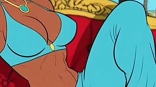 Futanari. Princess Jasmine Girl with a Big Dick. Porn Aladdin Series.