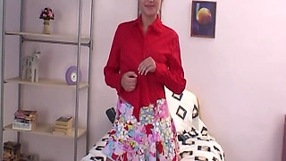 Babe Strips and Fingers Her Wet Pussy