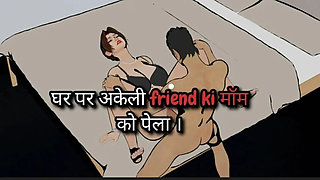 Indian Desi MILF Friend Caught Fucking Stranger Man Hardcore Anal Sex Hindi Cartoon